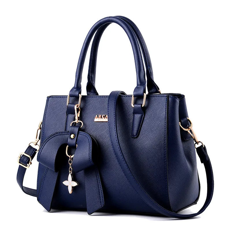 Leather Tote Bag for Women Large Capacity Retro Handbag
