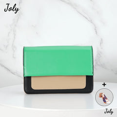 Women's Patchwork Flap Shoulder Bag Sling Bag