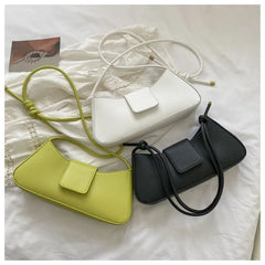 Women's One-shoulder Solid Casual Square Bag