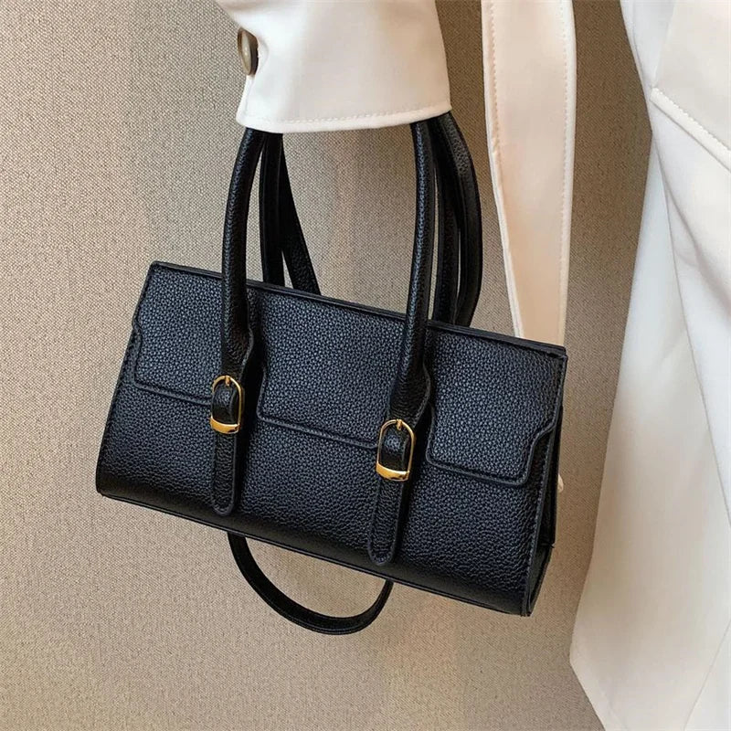 Women's PU Leather Shoulder Bag Crossbody Tote Messenger Bag