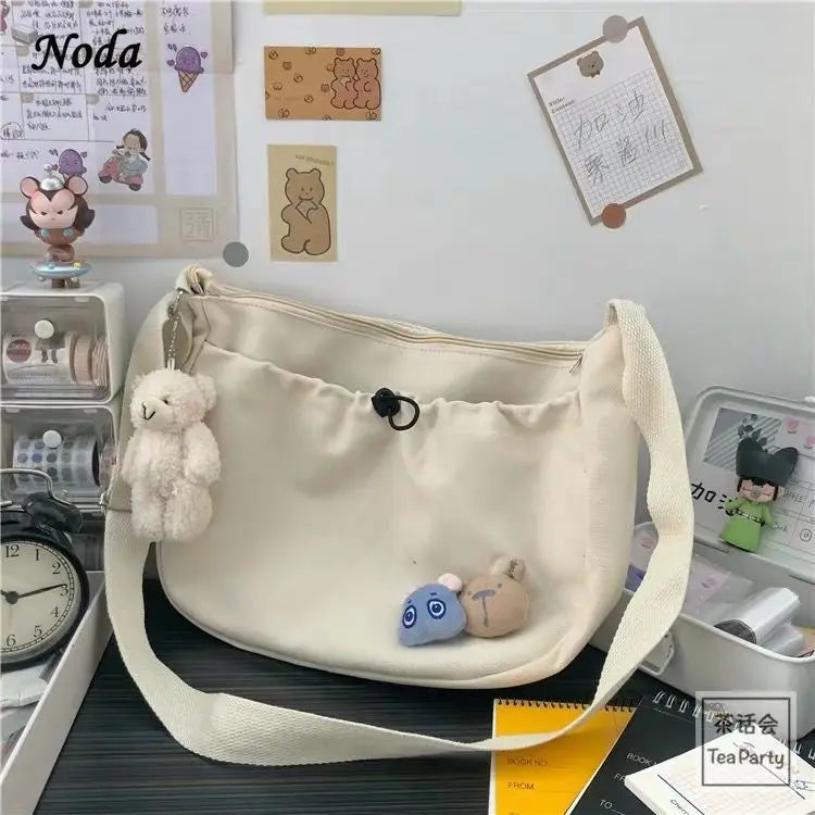 Canvas Shoulder Bag for Women, Net Red Messenger Mini Hand Bag