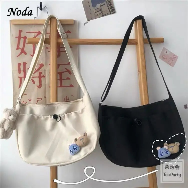 Canvas Shoulder Bag for Women, Net Red Messenger Mini Hand Bag