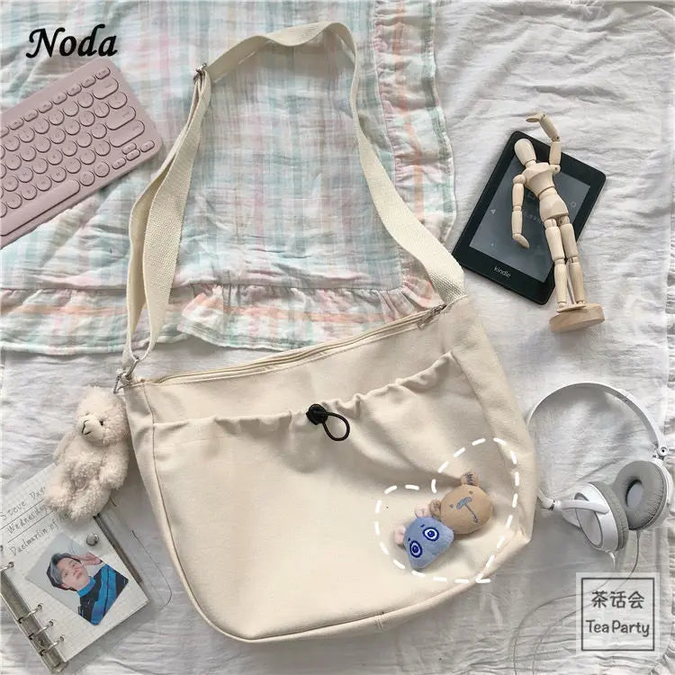 Canvas Shoulder Bag for Women, Net Red Messenger Mini Hand Bag