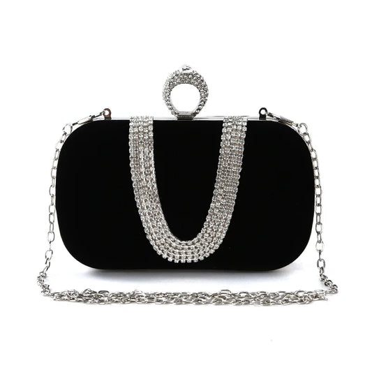 Women's Diamond Rhinestone Handbag Evening Party Clutch