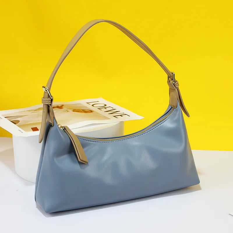Women's Soft Leather Small Fresh Shoulder Bag