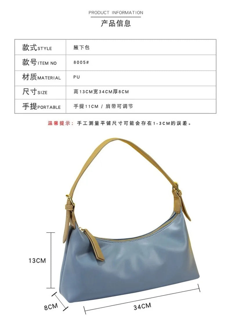 Women's Soft Leather Small Fresh Shoulder Bag