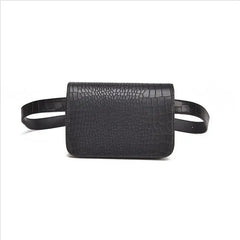 Women's Crocodile Pattern Waist Bag Hip Fanny Pack