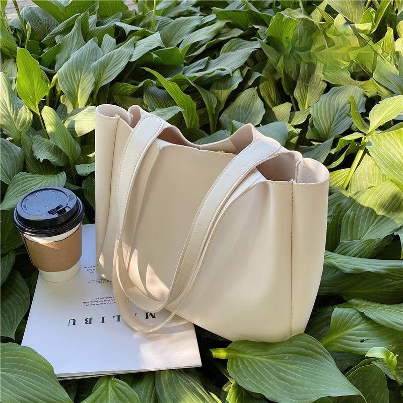 Women's Big Handbags Large Capacity PU Leather Tote Bag