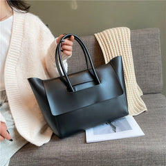 Women's High PU Leather Shoulder Bag Large Capacity Hand Bag