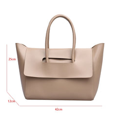 Women's High PU Leather Shoulder Bag Large Capacity Hand Bag