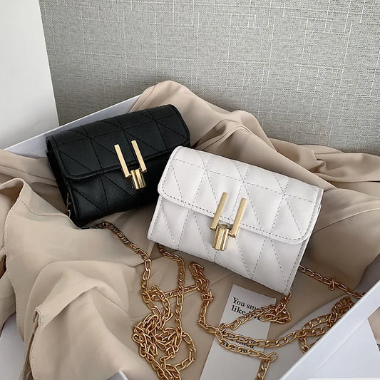 Y-lock Handbags Diamond Chain Square Bag Women's Large Capacity