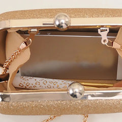 Bling Evening Party Handbag Wedding Clutch Bag With Chain