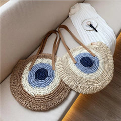 Women's Braided Bag Seaside Large Capacity Straw Beach Bag