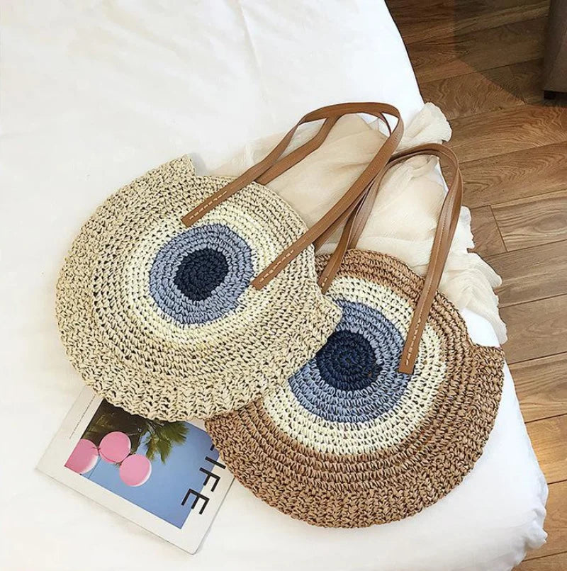 Women's Braided Bag Seaside Large Capacity Straw Beach Bag