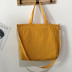 Women's Canvas Bag Large Capacity School Messenger Shoulder Bag