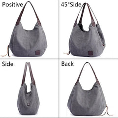 Canvas Hobos Tote Messenger Bag Vintage Handbag