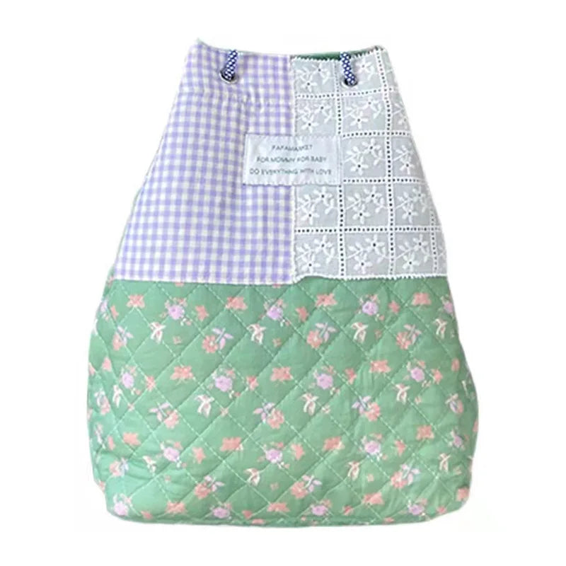 Women's Canvas Shoulder Bag Daisy Cotton Handbag Totes Vintage Purse
