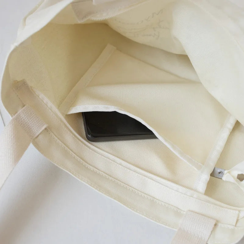 Women's Canvas Shoulder Shopper Bag Casual Large Tote Book Bags
