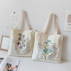 Women's Canvas Shoulder Shopper Bag Casual Large Tote Book Bags
