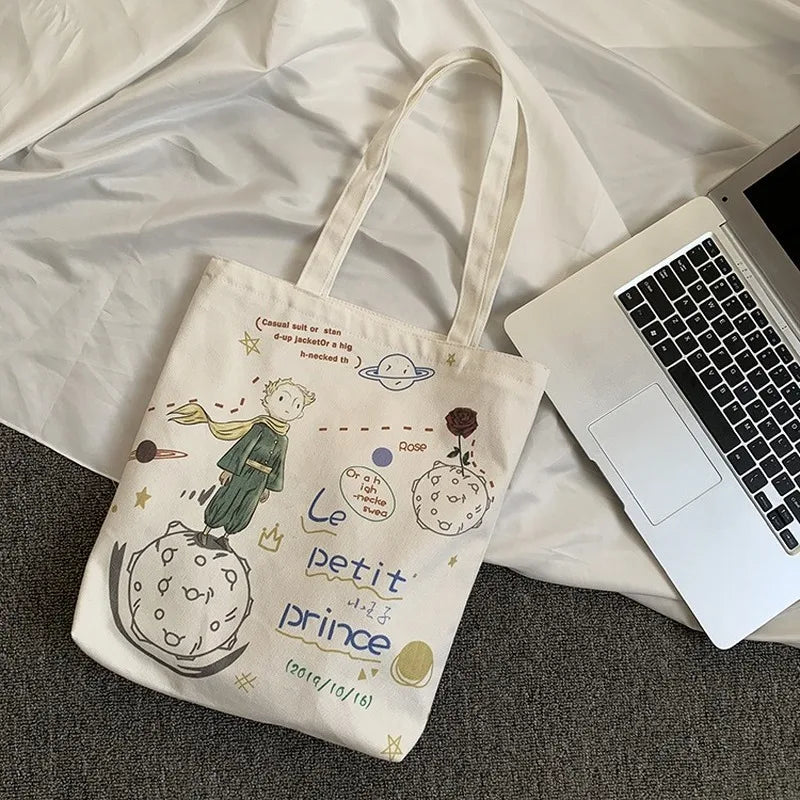 Women's Canvas Tote Bag Eco Foldable Shopper Handbag