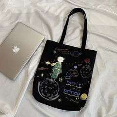 Women's Canvas Tote Bag Eco Foldable Shopper Handbag