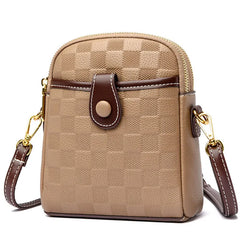 Women's Leather Crossbody Bag Classic Handbag Lady Small Messenger Bag