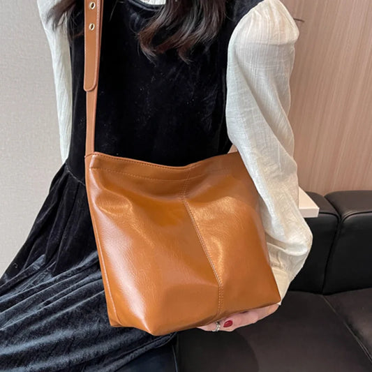 Women's Soft Leather Shoulder Bag Crossbody Handbag
