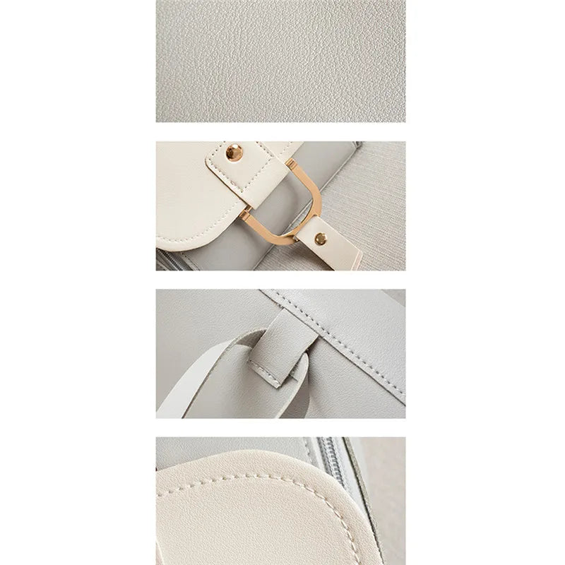 Women's Casual Cross body Bag, Patchwork Shoulder Bag Leather Satchel