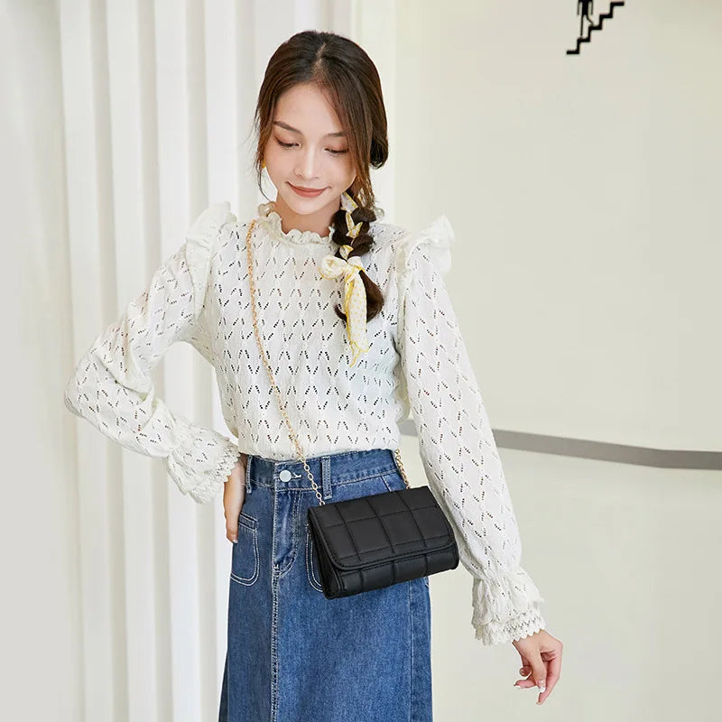 Women's One Shoulder Crossbody Bag Chain Mini Purse Handbag