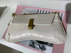 Women's Small Chain Shoulder Bag Messenger Clutch with Lid Lock