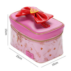 Women's PU Leather Make Up Organizer Waterproof Cosmetic Bag