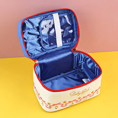 Women's PU Leather Make Up Organizer Waterproof Cosmetic Bag