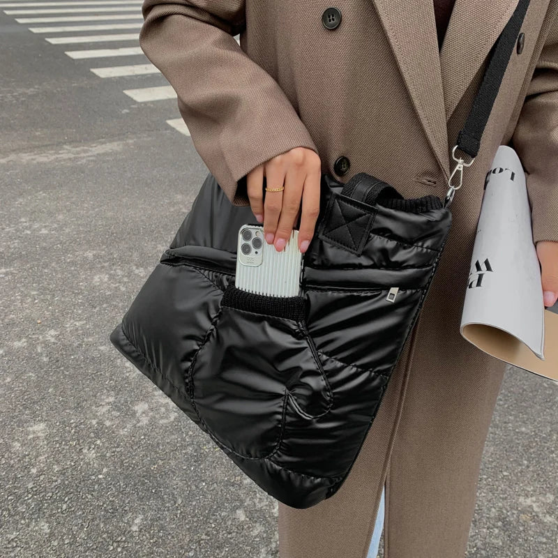 Women's Cotton Bag Autumn Winter Casual Female Bag Space Down Bag