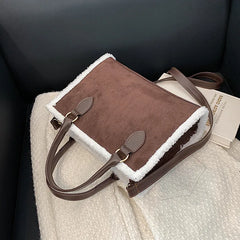Women's Crossbody Bag Retro Solid Matte PU Leather Shoulder Bag