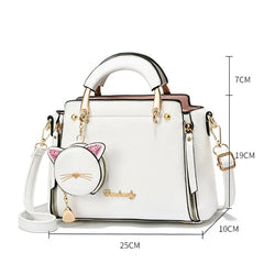 Women's Crossbody Messenger Bag PU Leather Tote Shoulder Handbag