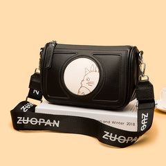 Women's Totoro Cartoon Leather Shoulder Bag Retro Handbag