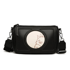 Women's Totoro Cartoon Leather Shoulder Bag Retro Handbag