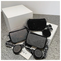 Rhinestone Crossbody Shoulder Bag Crystal Sling Handbag Purse