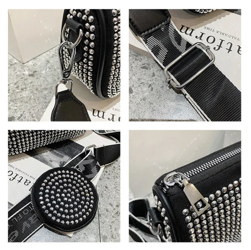 Rhinestone Crossbody Shoulder Bag Crystal Sling Handbag Purse