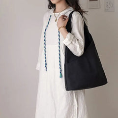 Canvas Shopper Tote Bag Large Capacity Women's Handbag