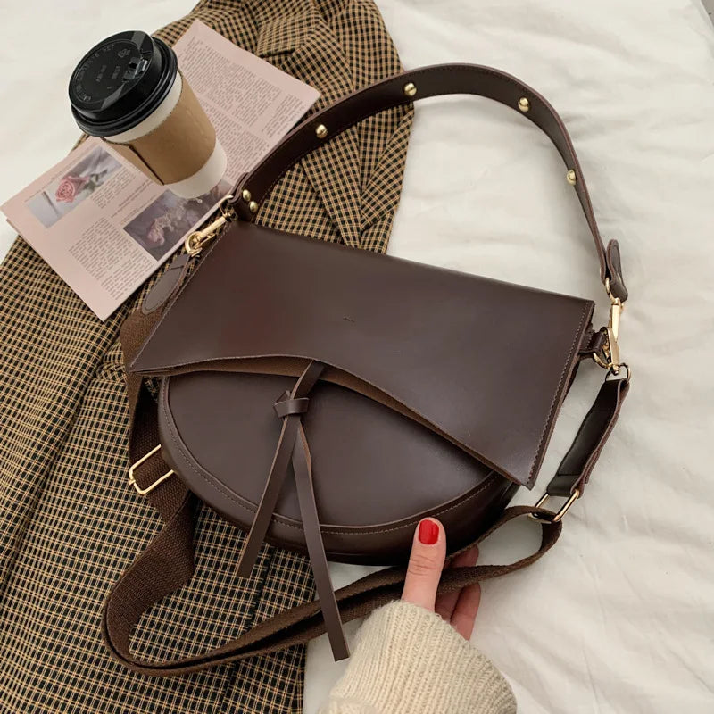 Women's Large-Capacity Shoulder Saddle Bag