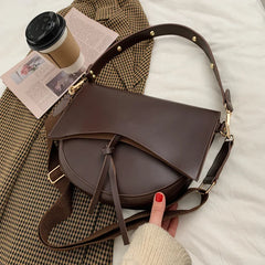 Women's Large-Capacity Shoulder Saddle Bag