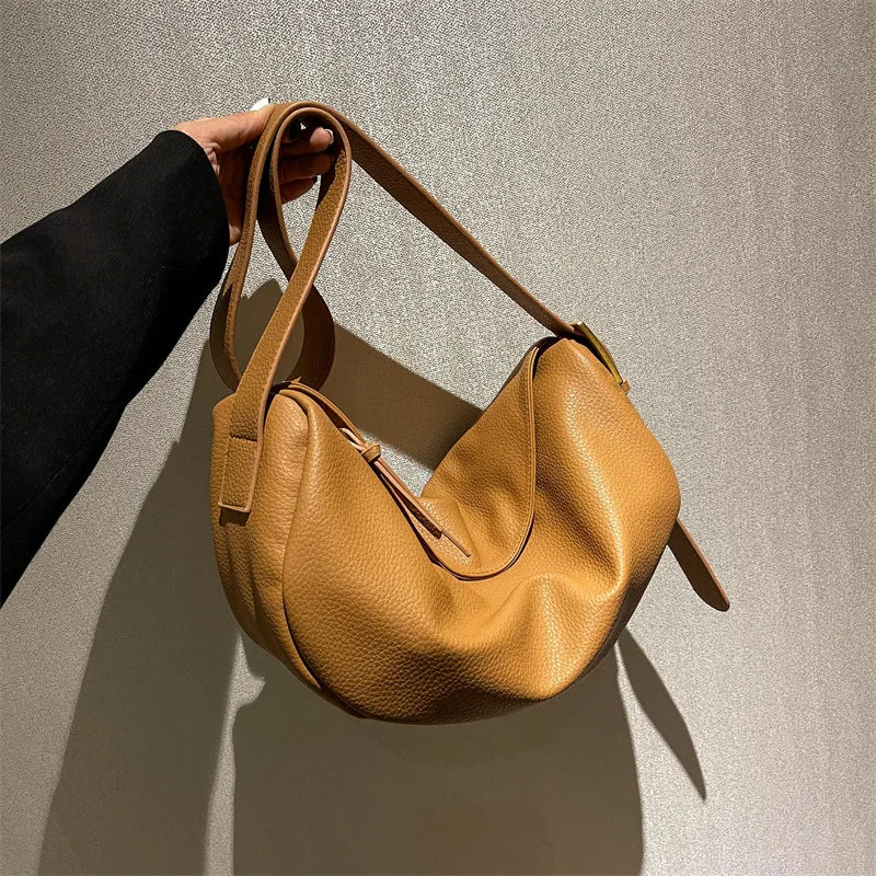 Women's Leather Dumpling Shoulder Bag Crossbody Handbag