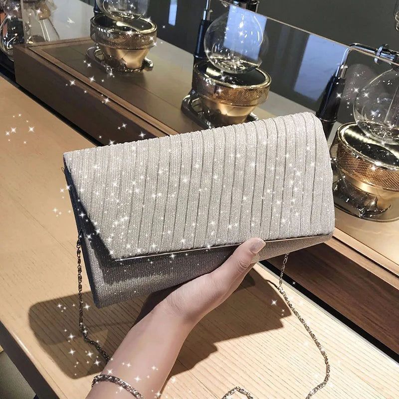 Women's Evening Bags Wedding Clutches Party Purse Small Chain Shoulder Bag