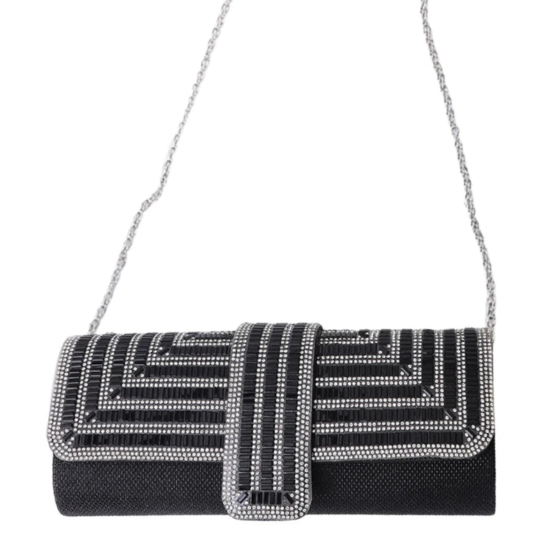 Women's Evening Bag Retro Clutch Crystal Rhinestone Handbag