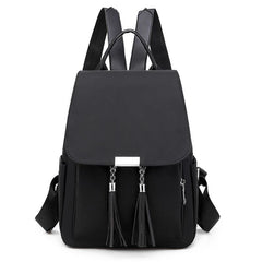 Women's Tassel Anti-theft Daypack Backpack School Bookbag Rucksack
