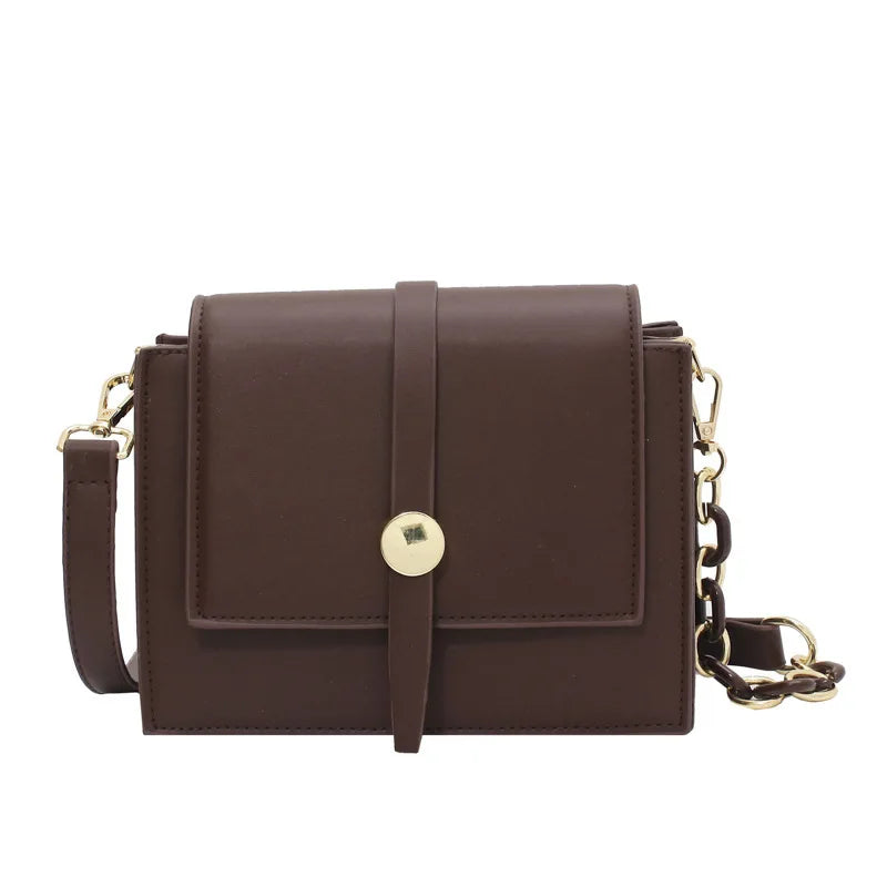 Women's PU Leather Shoulder Bag with Adjustable Strap