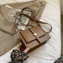 Women's PU Leather Shoulder Bag with Adjustable Strap