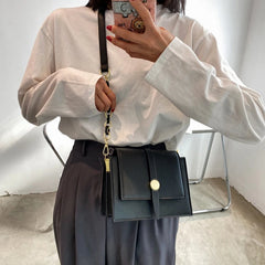 Women's PU Leather Shoulder Bag - Adjustable Strap