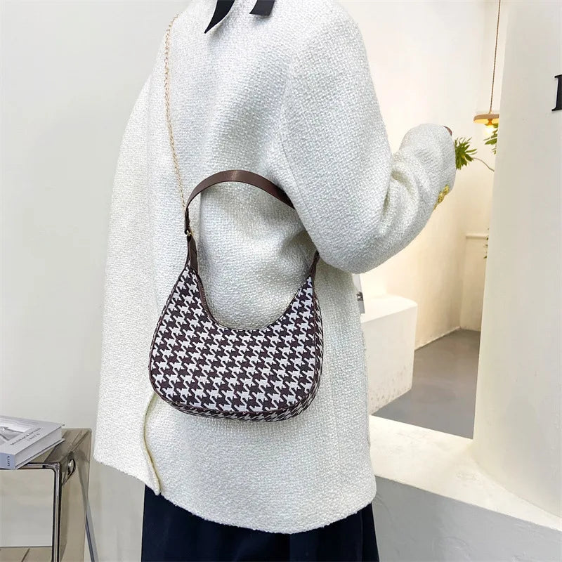 Retro PU Leather Shoulder Bag Casual Women Hobos Crossbody Bag